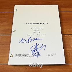13 REASONS WHY SIGNED PILOT SCRIPT BY ALISHA BOE & BRANDON FLYNN with PROOF PICS