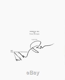 AARON PAUL BREAKING BAD SIGNED AUTHENTIC 58 PAGE PILOT EPISODE SCRIPT withCOA