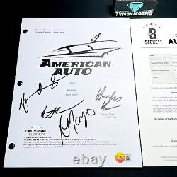 AMERICAN AUTO SIGNED PILOT TV SCRIPT BY 5 CAST MEMBERS with BECKETT BAS COA