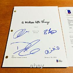 A MILLION LITTLE THINGS SIGNED PILOT SCRIPT BY 4 CAST MEMBERS with BECKETT COA