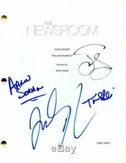 Aaron Sorkin, Jeff Daniels ++ Signed Autograph The Newsroom Full Pilot Script