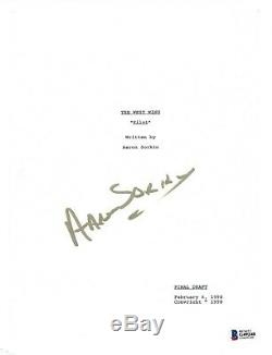 Aaron Sorkin Signed Autograph THE WEST WING Pilot Episode Script BAS Beckett COA