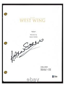 Aaron Sorkin Signed Autograph THE WEST WING Pilot Episode Script Beckett BAS COA