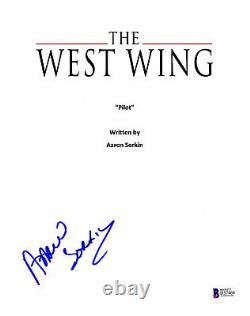 Aaron Sorkin Signed Autograph The West Wing Pilot Script Bas Beckett 2