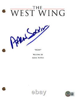 Aaron Sorkin Signed Autograph The West Wing Pilot Script Screenplay Beckett COA