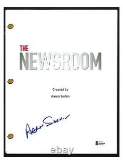 Aaron Sorkin Signed Autographed The Newsroom Pilot Episode Script Beckett COA
