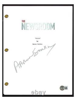 Aaron Sorkin Signed Autographed The Newsroom Pilot Script Screenplay Beckett COA