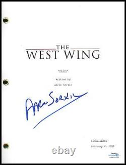 Aaron Sorkin The West Wing AUTOGRAPH Signed Complete Pilot Episode Script ACOA