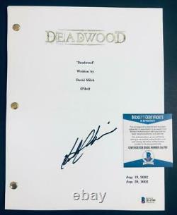 Actor Keith Carradine Wild Bill Hickok signed Deadwood TV Pilot Script BAS COA