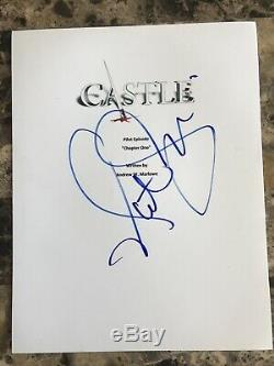 Actor Nathan Fillion Autographed 8.5x11 Castle Pilot Script Cover Hand Signed