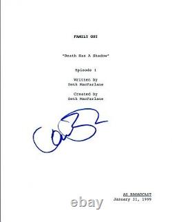 Alex Bornstein Signed Autographed FAMILY GUY Pilot Episode Script COA VD
