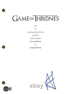 Alfie Allen Signed Autograph Game of Thrones Pilot Episode Script Beckett COA