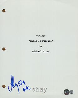 Alyssa Sutherland Signed Autograph Vikings Pilot Script Screenplay Beckett COA