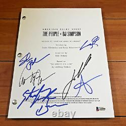 American Crime Story People V O. J. Simpson Signed Pilot Script By 6 Cast Members