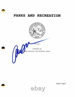 Aubrey Plaza Signed Autograph Parks And Recreation Full Pilot Script Rec Rare