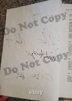 Authentic signed SONS OF ANARCHY pilot script 5 signatures in display case
