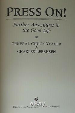 Autographed Press On Chuck Yeager Book Supersonic Fighter Pilot Military 1st Ed