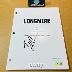 BAILEY CHASE SIGNED LONGMIRE FULL PAGE PILOT SCRIPT with BECKETT BAS COA