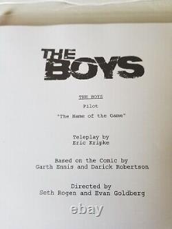 Bam Box + Wrath Jack Quaid Hughie Signed The Boys Pilot Script Beckett Auth