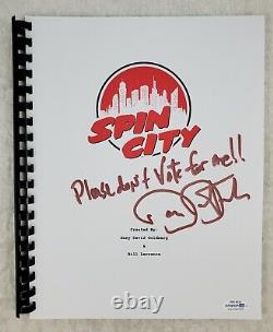 Barry Bostwick The Mayer Auto Signed Spin City Pilot Script 1996 ACOA Cert