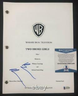 Beth Behrs autograph signed 2 Broke Girls full TV Pilot Script Beckett BAS COA