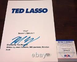 Brendan Hunt Ted Lasso Coach Beard Signed Autographed Pilot Script Cover PSA