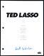 Brett Goldstein (Roy Kent) Signed Ted Lasso Full Pilot Script (Schwartz COA)