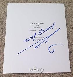 Bruce Campbell Signed Autograph Ash Vs Evil Dead Full 36 Page Pilot Script
