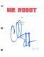 CHRISTIAN SLATER SIGNED AUTOGRAPH MR ROBOT FULL PILOT SCRIPT With RAMI MALEK