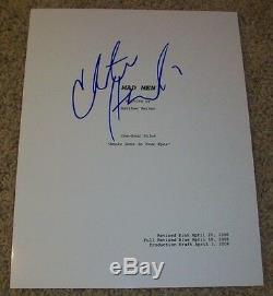 CHRISTINA HENDRICKS SIGNED MAD MEN 54 PAGE FULL PILOT SCRIPT withPROOF AUTOGRAPH
