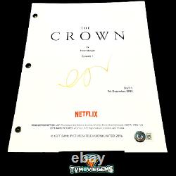 CLAIRE FOY SIGNED THE CROWN FULL PAGE PILOT SCRIPT with BECKETT BAS COA