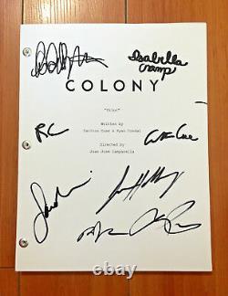 COLONY SIGNED FULL PILOT SCRIPT BY x8 CAST withPROOF JOSH HALLOWAY SARAH W CALLIES