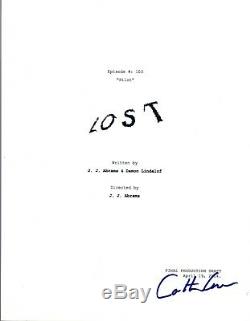 Carlton Cuse Signed Autographed LOST Pilot Episode Script COA VD