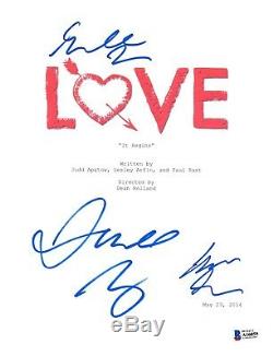 Cast Signed Love Pilot Script Beckett Bas Autograph Auto Gillian Jacobs