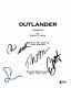 Cast Signed Outlander Pilot Script Beckett Bas Autograph Auto Heughan Balfe