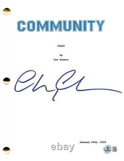 Chevy Chase Signed Community Pilot Script Authentic Autograph Beckett