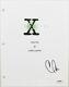 Chris Carter Signed The X-Files Creator Pilot Episode Script Cover PSA A
