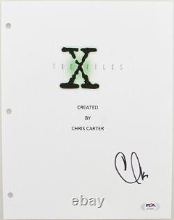 Chris Carter Signed The X-Files Creator Pilot Episode Script Cover PSA A