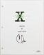 Chris Carter Signed The X-Files Creator Pilot Episode Script Cover PSA B
