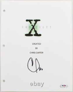 Chris Carter Signed The X-Files Creator Pilot Episode Script Cover PSA B