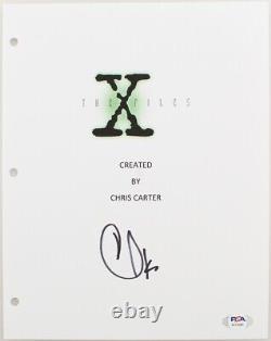 Chris Carter Signed The X-Files Creator Pilot Episode Script Cover PSA D