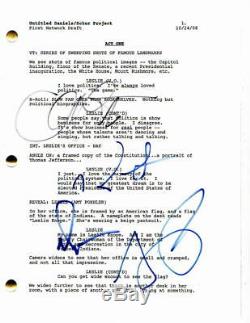 Chris Pratt, Rob Lowe, Adam Scott +1 Signed Autograph Parks And Rec Pilot Script