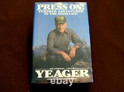 Chuck Yeager Speed Of Sound Pilot Signed Auto Press On 1988 Hardcover Book Jsa