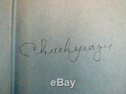 Chuck Yeager Speed Of Sound Pilot Signed Auto Press On Hardcover 1988 Book Jsa