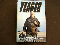 Chuck Yeager Speed Of Sound Pilot Signed Auto Vtg Yeager Autobiography Book Jsa