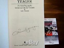Chuck Yeager Speed Of Sound Pilot Signed Auto Yeager Autobiography Book Jsa