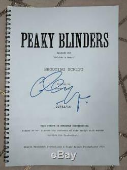 Cillian Murphy Signed Peaky Blinders (tv Series, Pilot) Authentic Full Script