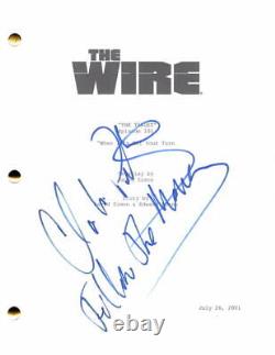 Clarke Peters Signed Autograph The Wire Pilot Script Lester with Follow the Money