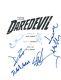 DAREDEVIL Cast Signed Autographed Pilot Script Charlie Cox + 5 COA