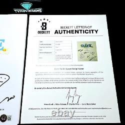 DAVE SIGNED PILOT TV SCRIPT BY 6 CAST MEMBERS LIL DICKY with BECKETT BAS COA